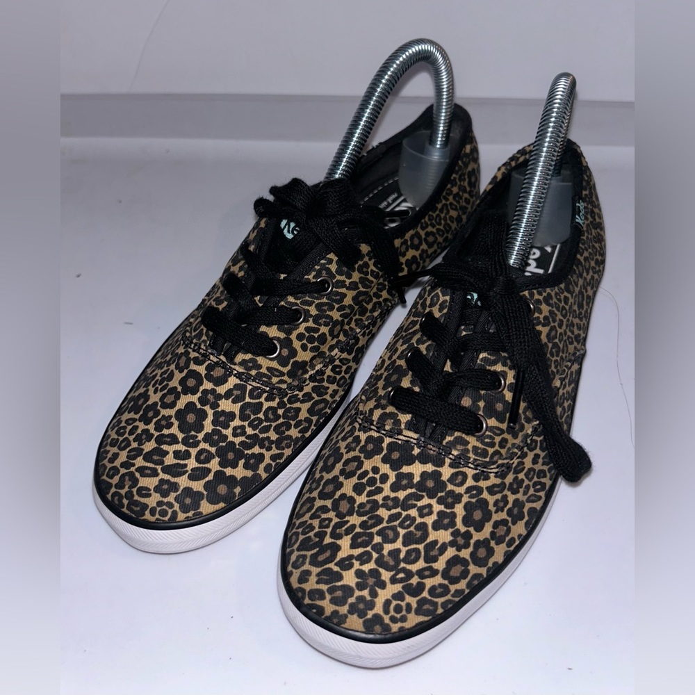 Keds Women's Leopard & Floral Print Lace Up Canvas Sneakers Size 6.5